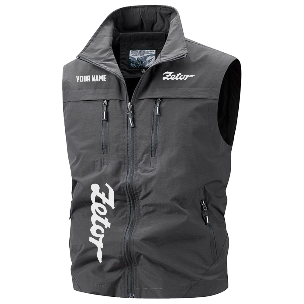 Zetor Exclusive Logo Multi-Pocket Sleeveless Vest OUFAV2100819ZTZ - Zetor Vest