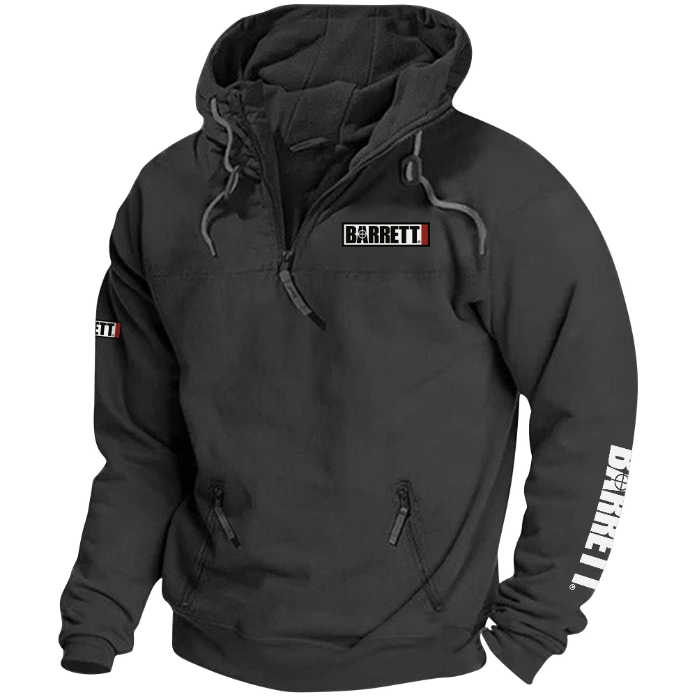 Barrett Exclusive Logo Tactical Quarterzip Hoodie OUHUH1880815BTZ - Barrett Hoodie