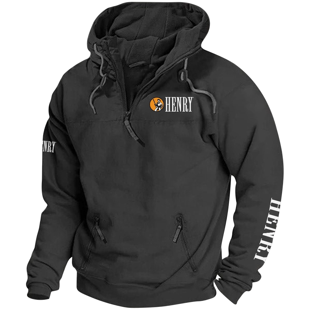 Henry Repeating Arms Exclusive Logo Tactical Quarterzip Hoodie OUHUH1880815HAZ - Henry Repeating Arms Hoodie