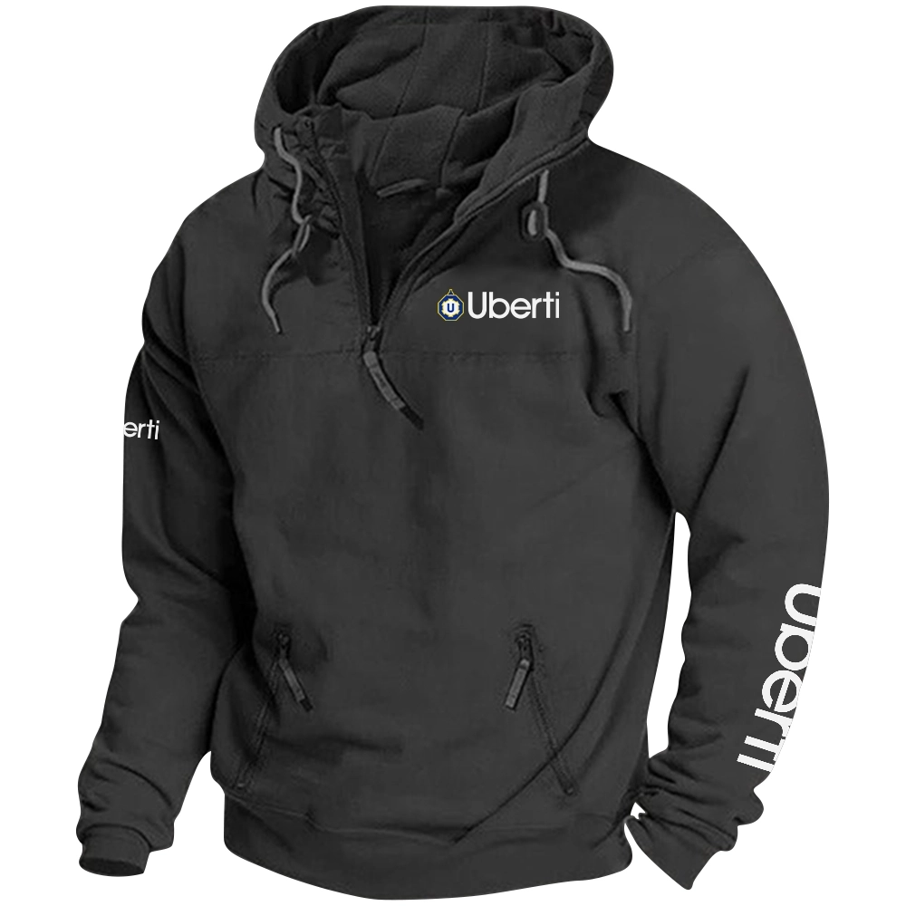 Uberti Exclusive Logo Tactical Quarterzip Hoodie OUHUH1880815UBZ - Uberti Hoodie