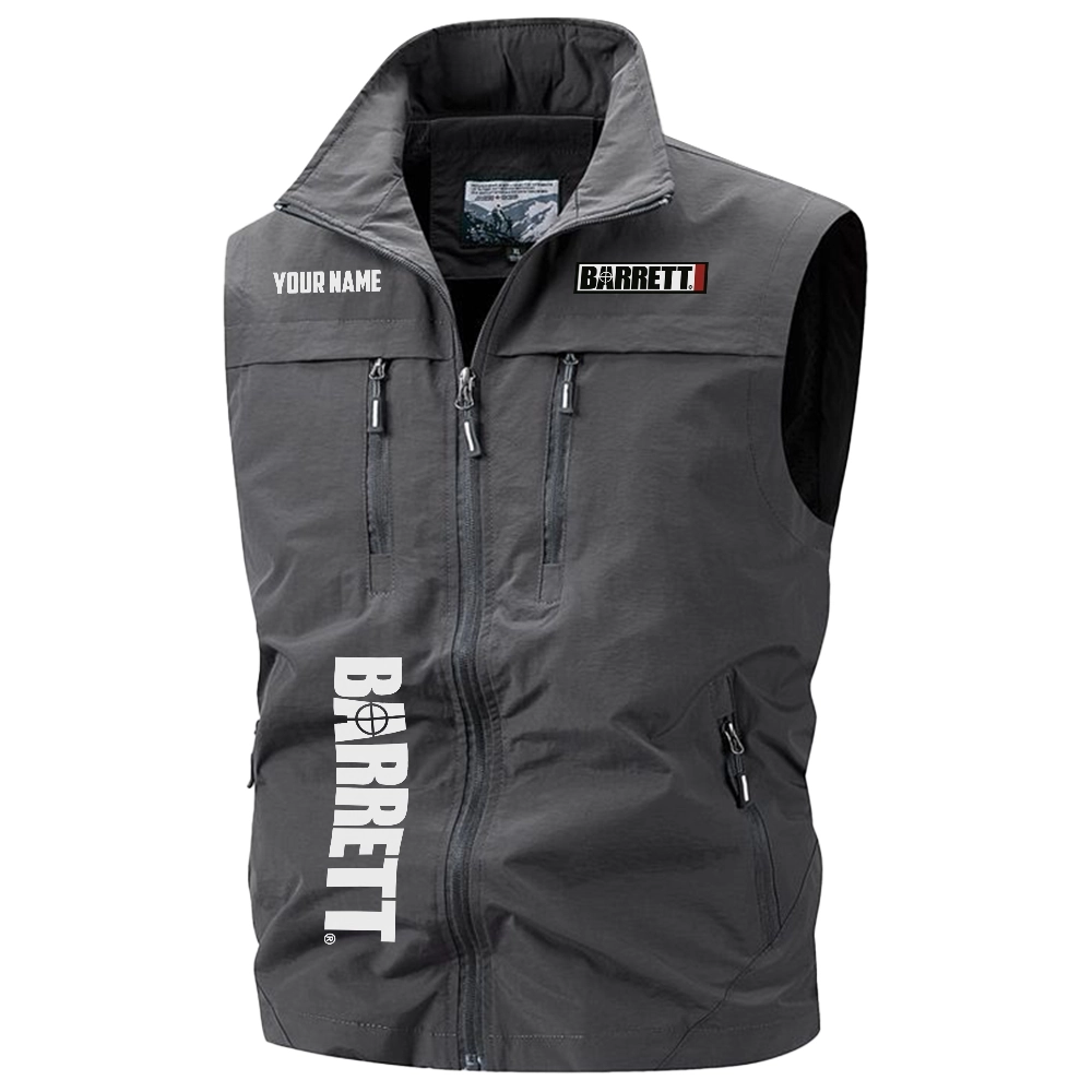Barrett Exclusive Logo Multi-Pocket Sleeveless Vest OUHUV2100815BTZ - Barrett Vest
