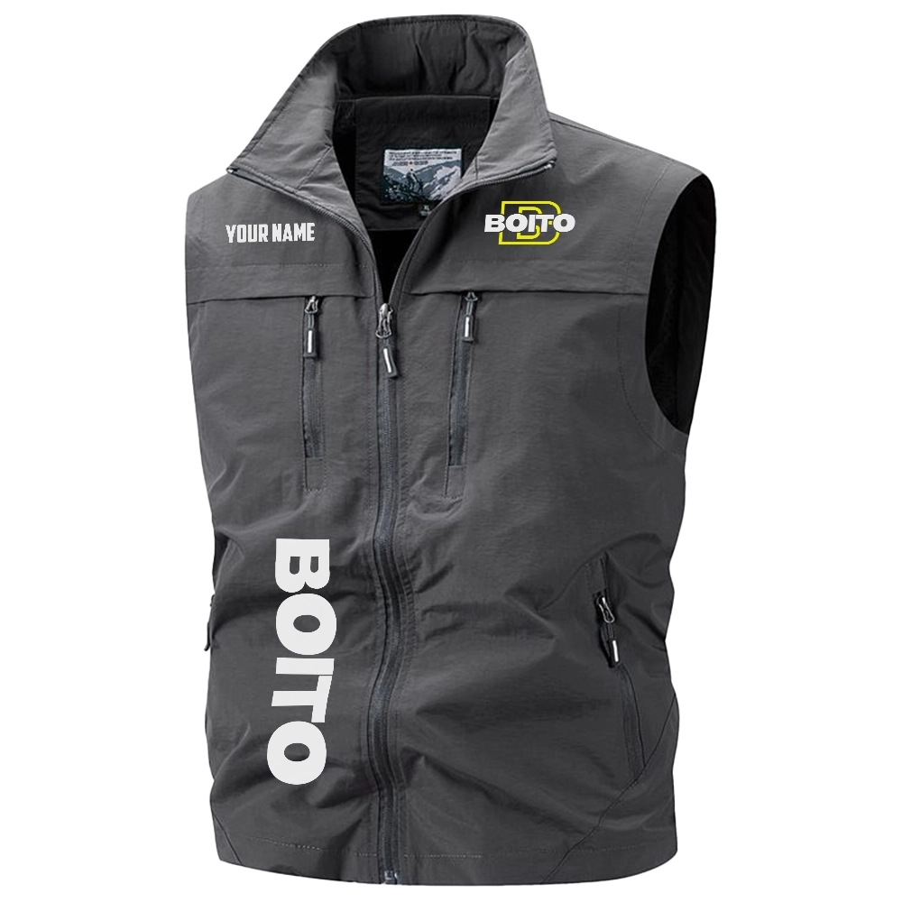 E.R. Amantino Exclusive Logo Multi-Pocket Sleeveless Vest OUHUV2100815ERZ - E.R. Amantino Vest