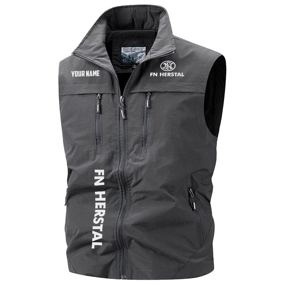 FN Herstal Exclusive Logo Multi-Pocket Sleeveless Vest OUHUV2100815FNZ - FN Herstal Vest