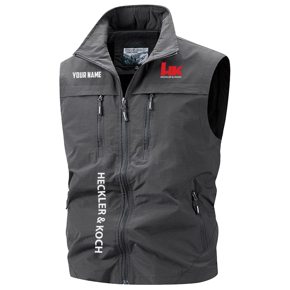 Heckler & Koch Exclusive Logo Multi-Pocket Sleeveless Vest OUHUV2100815HKZ - Heckler & Koch Vest