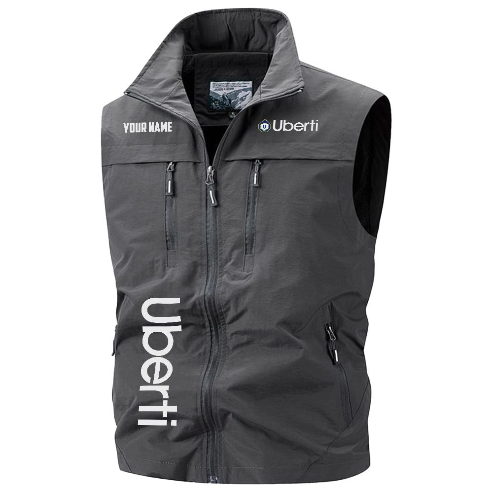 Uberti Exclusive Logo Multi-Pocket Sleeveless Vest OUHUV2100815UBZ - Uberti Vest