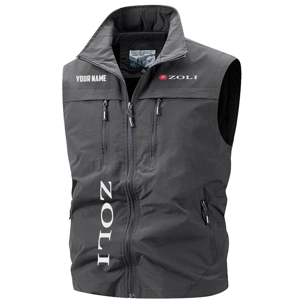 Zoli Exclusive Logo Multi-Pocket Sleeveless Vest OUHUV2100815ZLZ - Zoli Vest