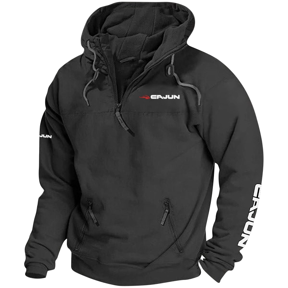 Cajun Exclusive Logo Tactical Quarterzip Hoodie TTFSH1880819CJZ - Cajun Hoodie