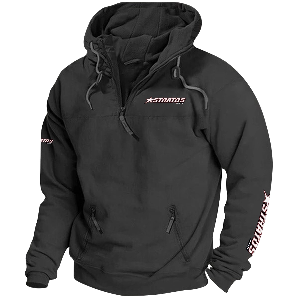 Stratos Exclusive Logo Tactical Quarterzip Hoodie TTFSH1880819SAZ - Stratos Hoodie