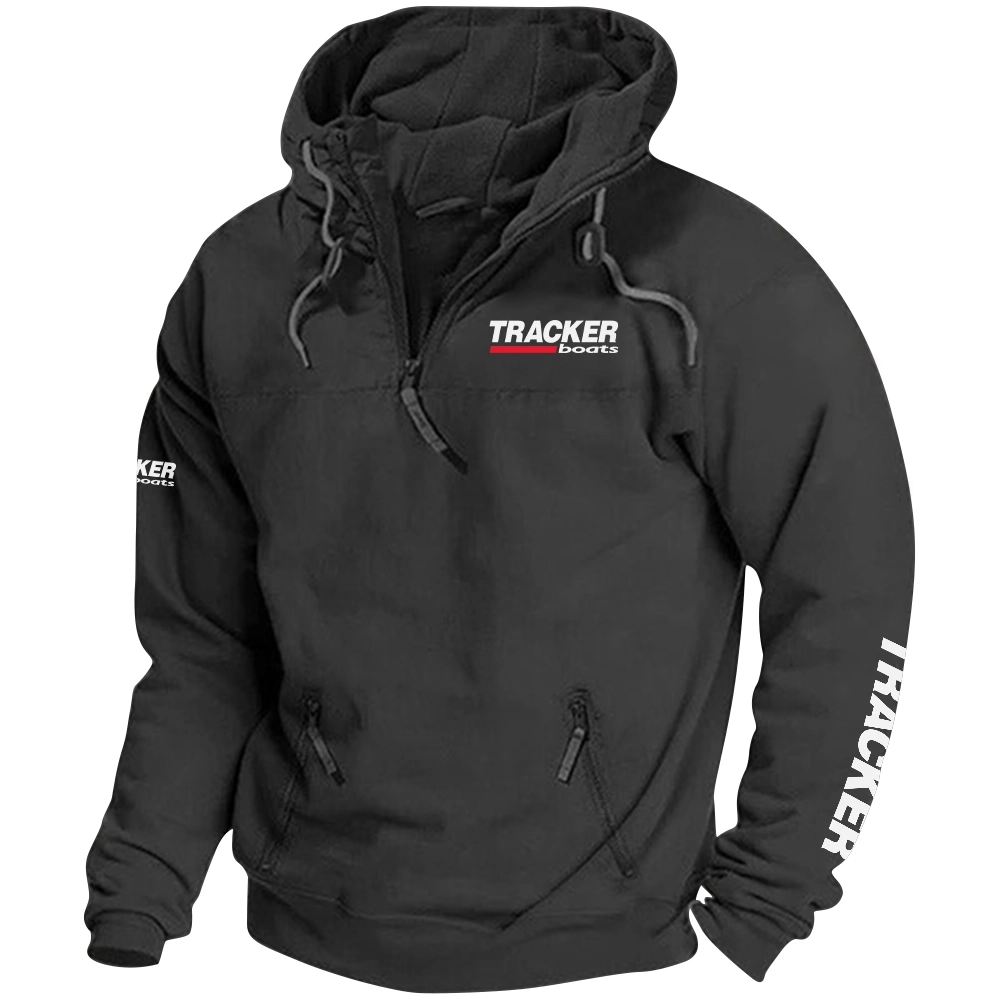 Tracker Exclusive Logo Tactical Quarterzip Hoodie TTFSH1880819TRZ - Tracker Hoodie