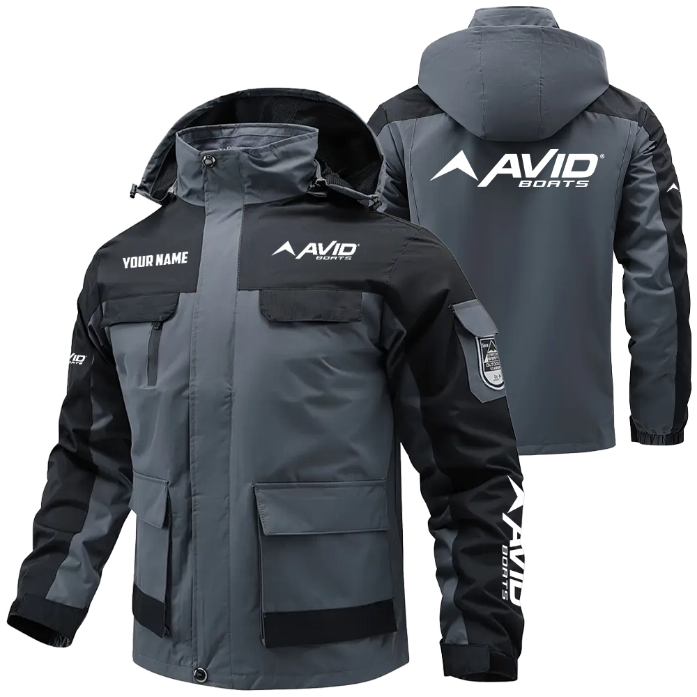 Avid Exclusive Logo Water Resistant Outdoor Jacket Detachable Hood TTFSV2030819AVZ - Avid Jacket