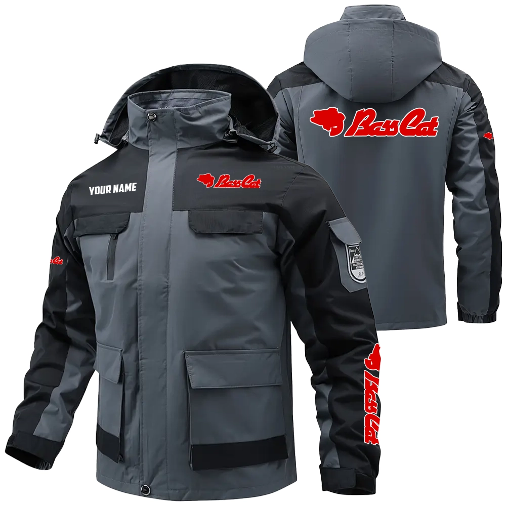 Bass Cat Exclusive Logo Water Resistant Outdoor Jacket Detachable Hood TTFSV2030819BCZ - Bass Cat Jacket