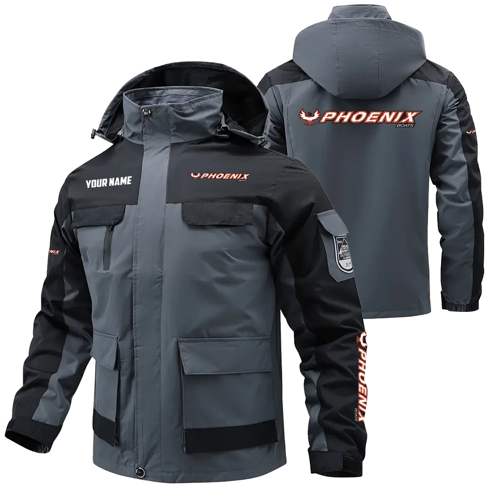 Phoenix Exclusive Logo Water Resistant Outdoor Jacket Detachable Hood TTFSV2030819PBZ - Phoenix Jacket