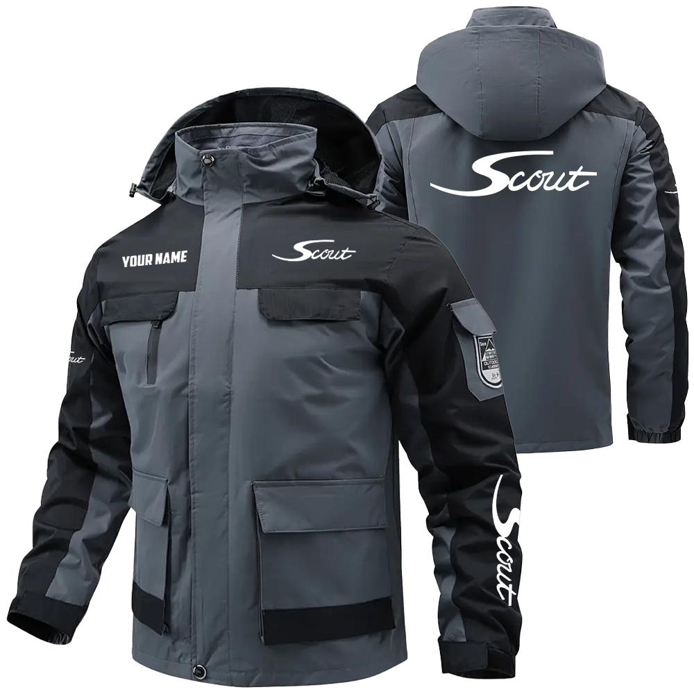 Scout Exclusive Logo Water Resistant Outdoor Jacket Detachable Hood TTFSV2030819SSZ - Scout Jacket