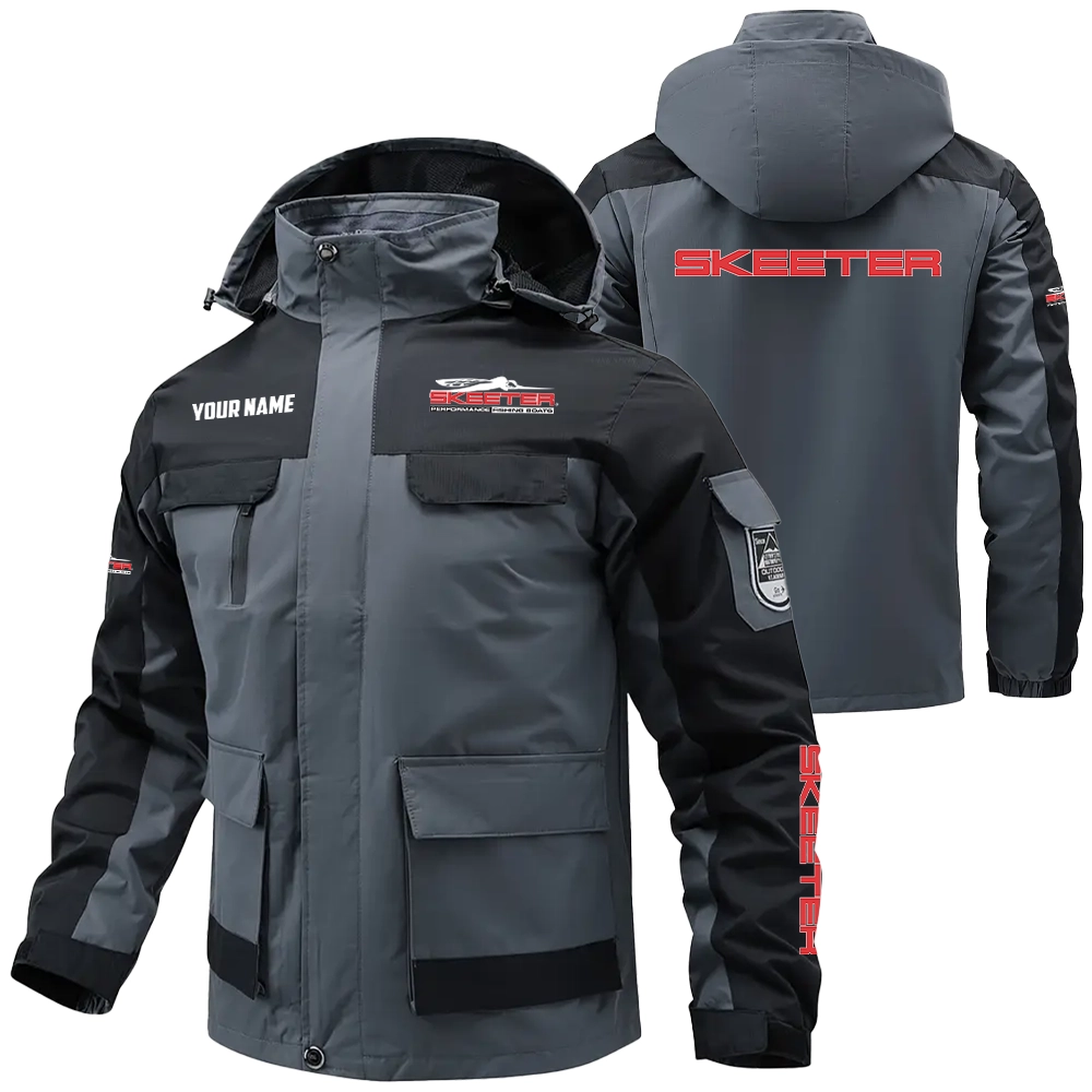 Skeeter Exclusive Logo Water Resistant Outdoor Jacket Detachable Hood TTFSV2030819STZ - Skeeter Jacket