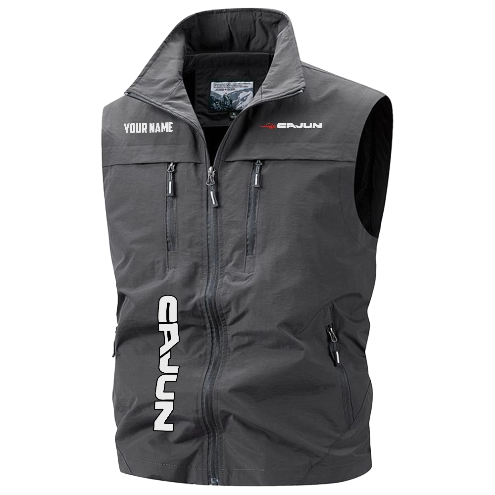 Cajun Exclusive Logo Multi-Pocket Sleeveless Vest TTFSV2100819CJZ - Cajun Vest