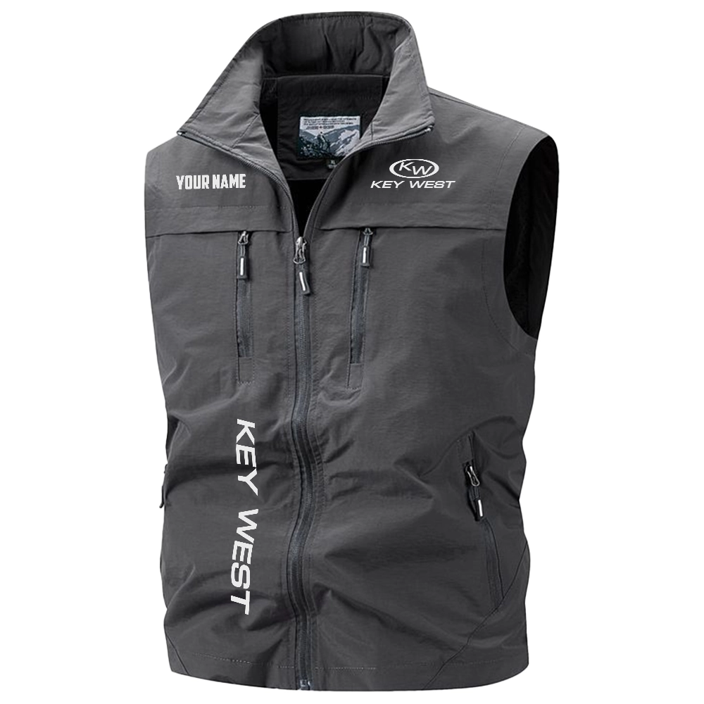 Key West Exclusive Logo Multi-Pocket Sleeveless Vest TTFSV2100819KWZ - Key West Vest