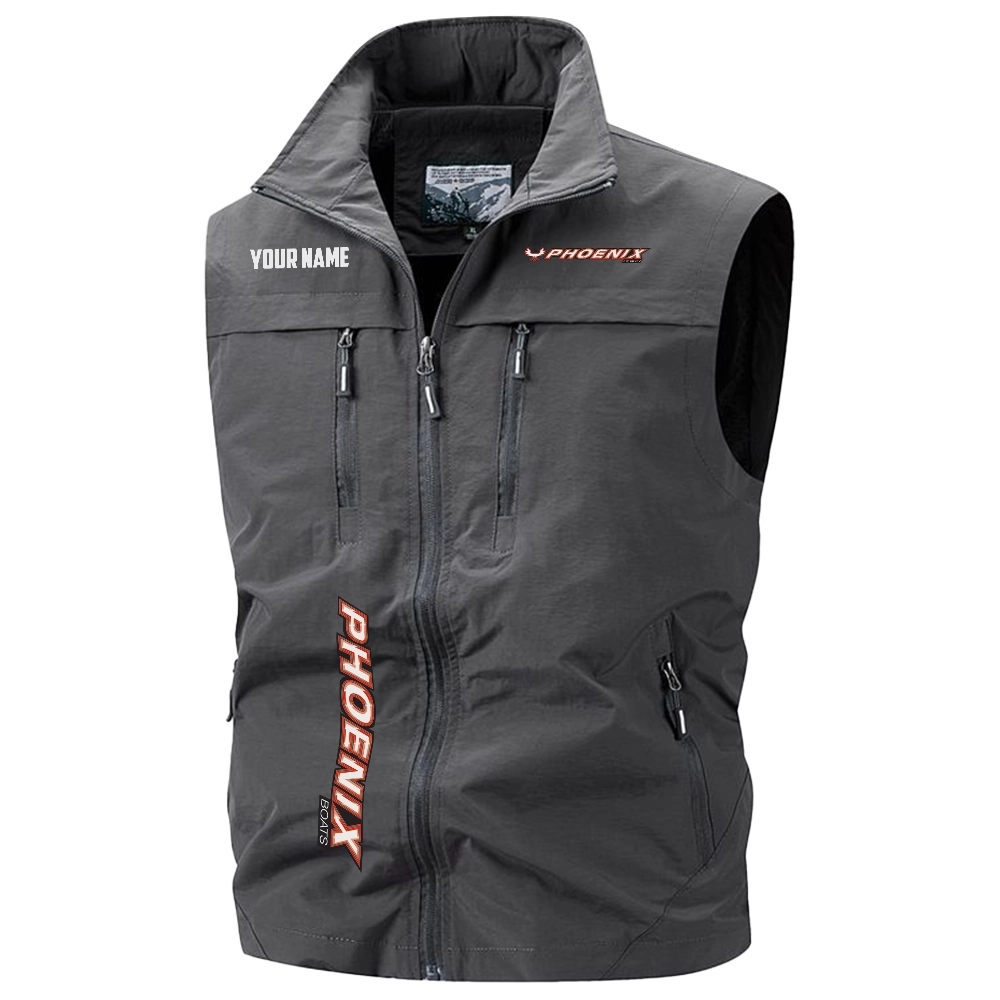 Phoenix Exclusive Logo Multi-Pocket Sleeveless Vest TTFSV2100819PBZ - Phoenix Vest