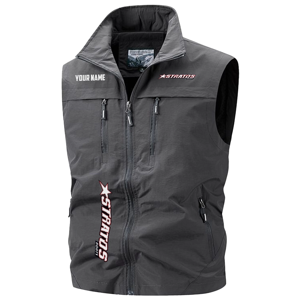 Stratos Exclusive Logo Multi-Pocket Sleeveless Vest TTFSV2100819SAZ - Stratos Vest