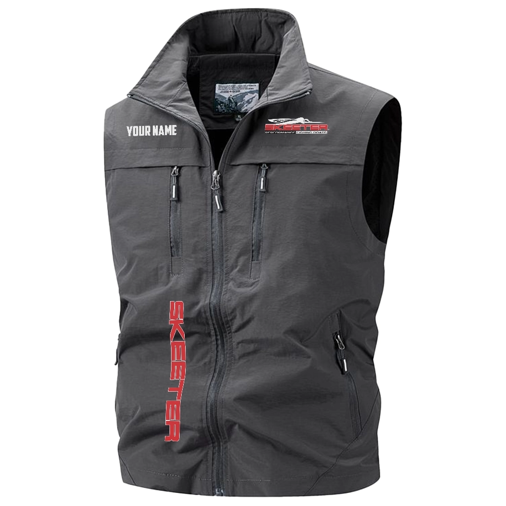 Skeeter Exclusive Logo Multi-Pocket Sleeveless Vest TTFSV2100819STZ - Skeeter Vest
