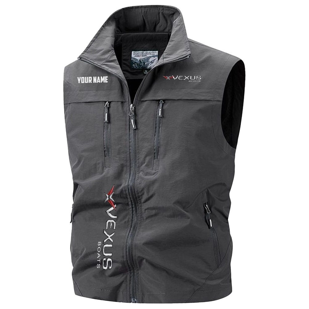 Vexus Exclusive Logo Multi-Pocket Sleeveless Vest TTFSV2100819VBZ - Vexus Vest
