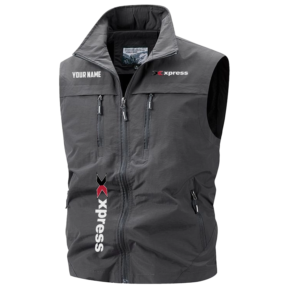 Xpress Exclusive Logo Multi-Pocket Sleeveless Vest TTFSV2100819XBZ - Xpress Vest