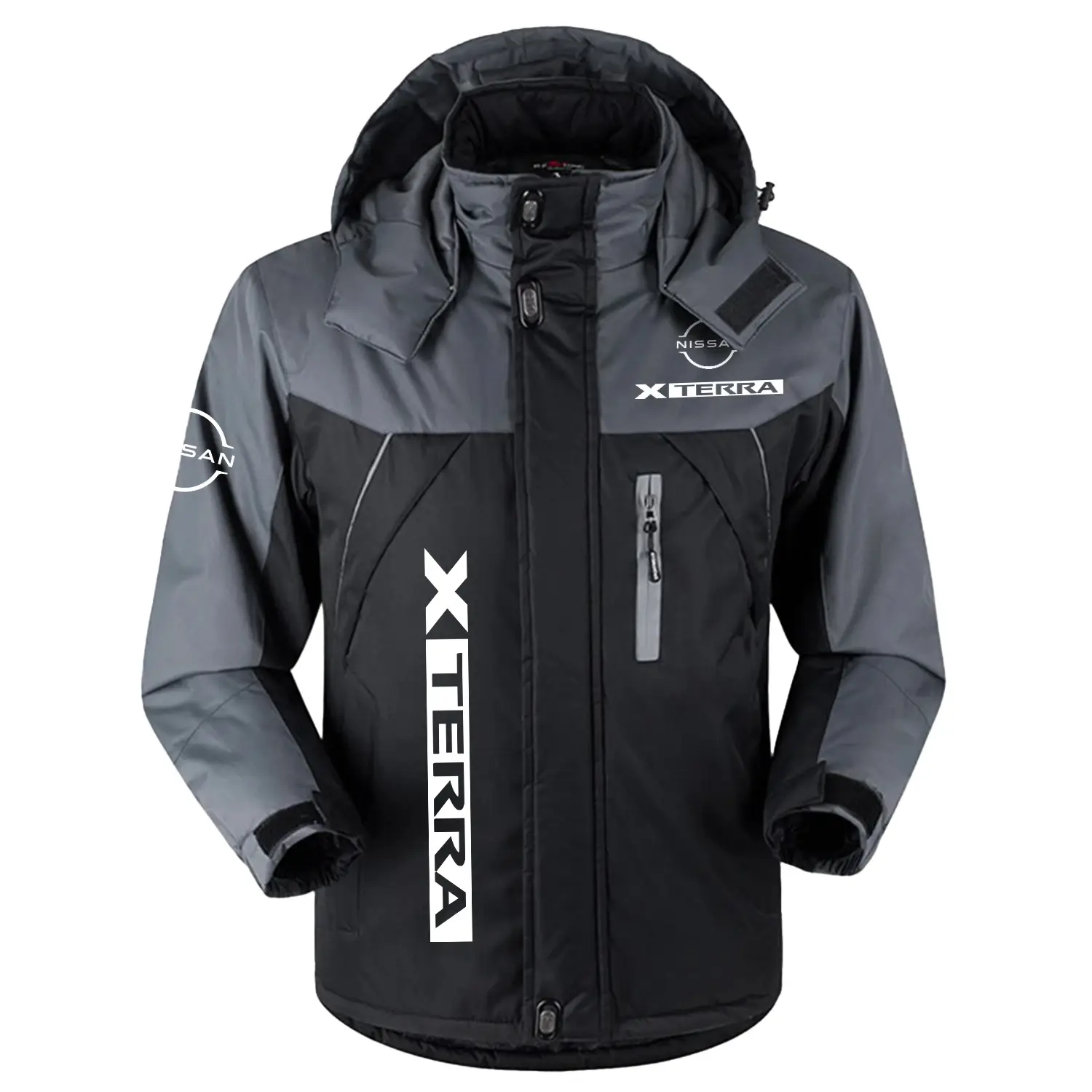 Nissan X-Terra Exclusive Logo Outdoor Charging Suit Slim Fit Plush Waterproof Windproof Jacket Detachable Hood CARPCS1106NXTZ - Nissan X-Terra Jacket