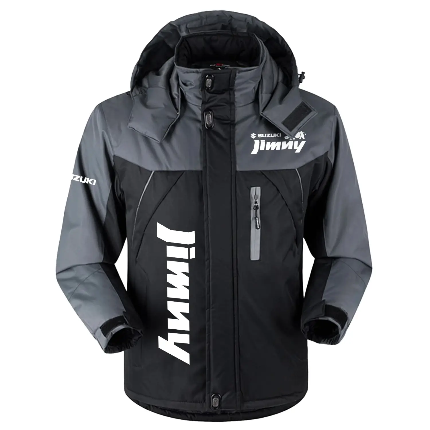Suzuki Jimny Exclusive Logo Outdoor Charging Suit Slim Fit Plush Waterproof Windproof Jacket Detachable Hood CARPCS1106SZJZ - Suzuki Jimny Jacket