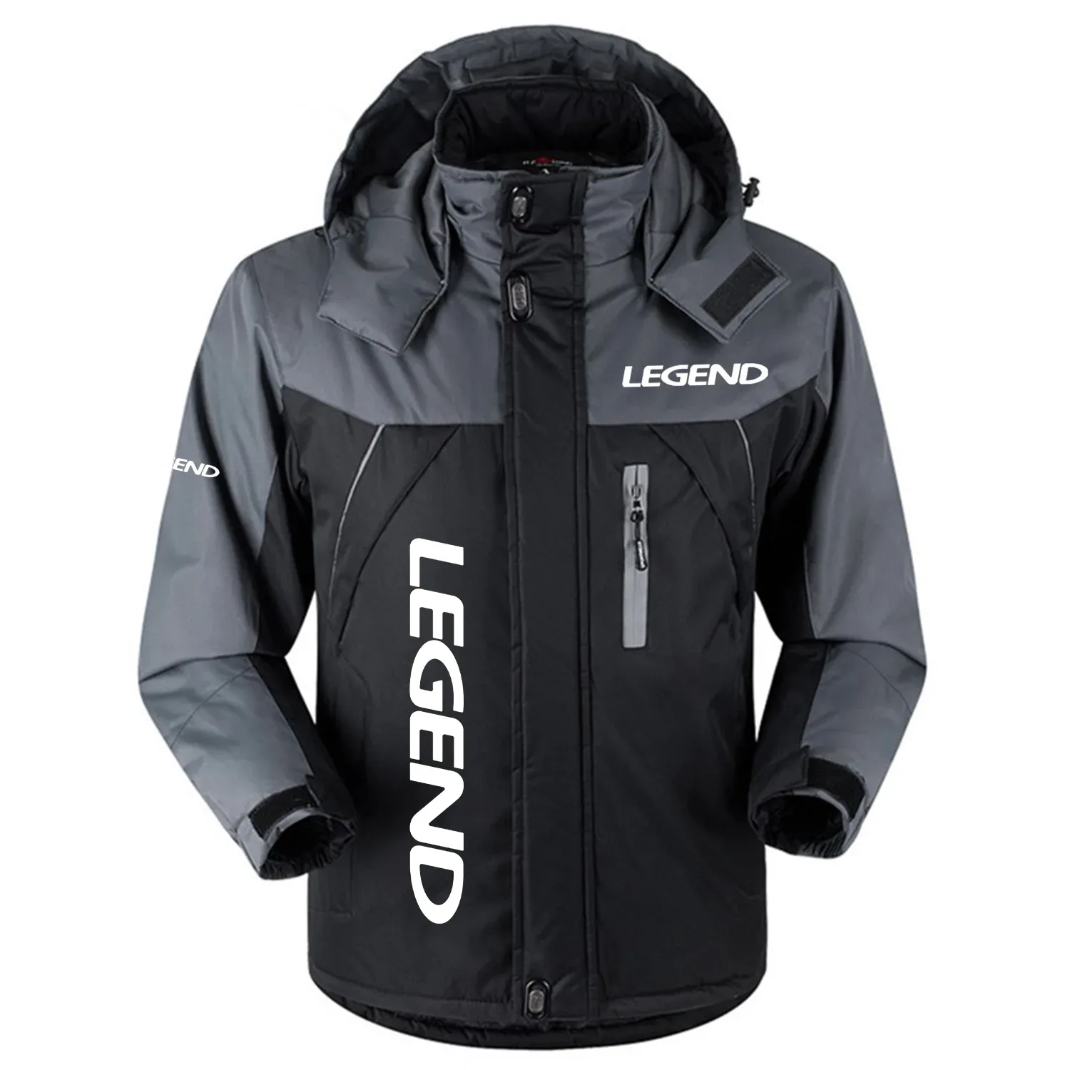Legend Bass Boat Exclusive Logo Outdoor Charging Suit Slim Fit Plush Waterproof Windproof Jacket Detachable Hood HCPDPCS1409LEBZ - Legend Bass Boat Gift