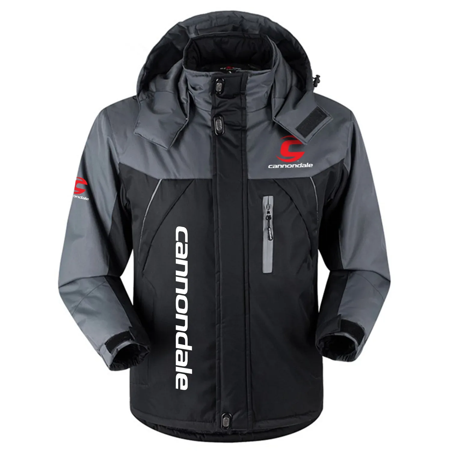 Cannondale Exclusive Logo Outdoor Charging Suit Slim Fit Plush Waterproof Windproof Jacket Detachable Hood OSBCLPCS1211CNZ - Cannondale Jacket