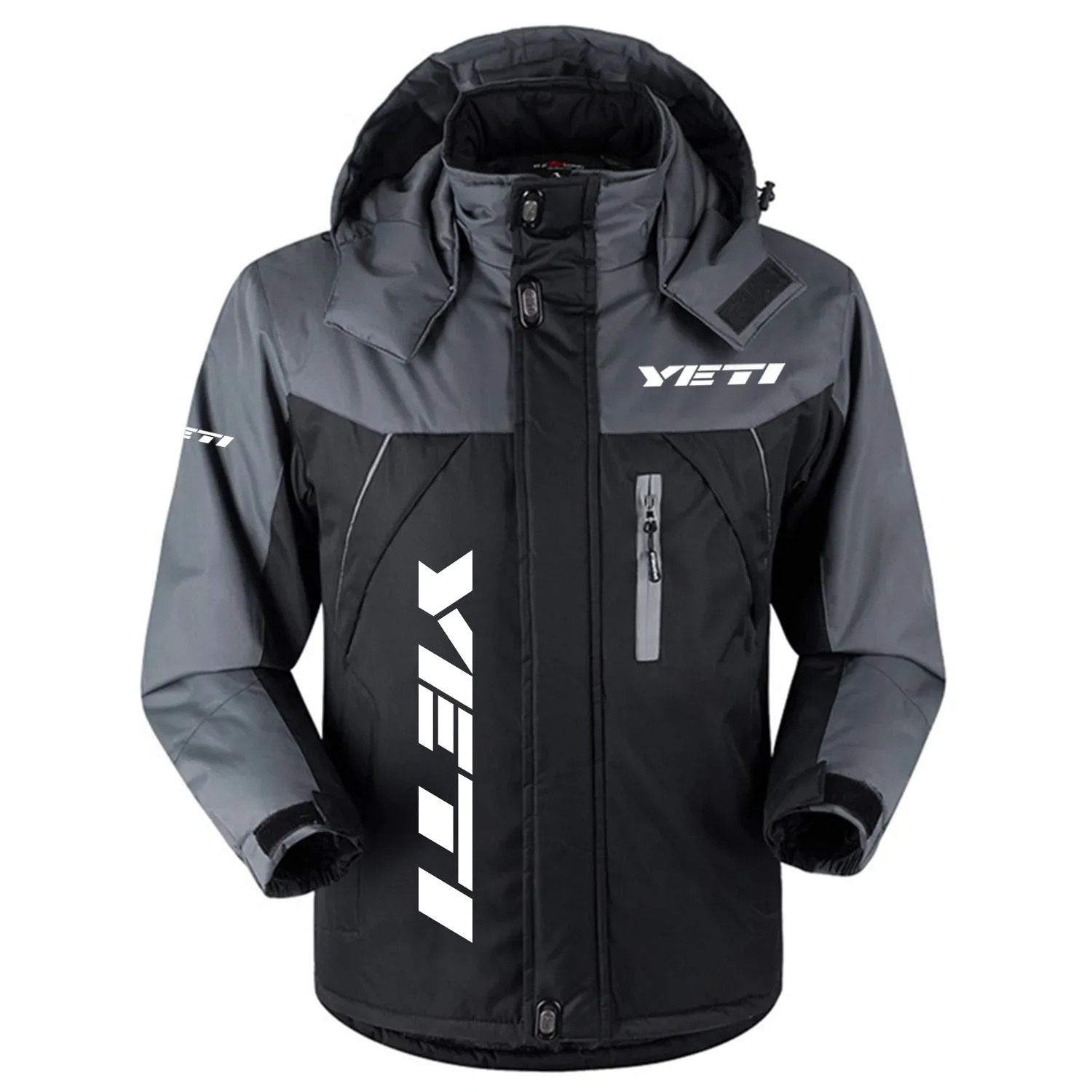 Yeti Exclusive Logo Outdoor Charging Suit Slim Fit Plush Waterproof Windproof Jacket Detachable Hood OSBCLPCS1211YTZ - Yeti Jacket