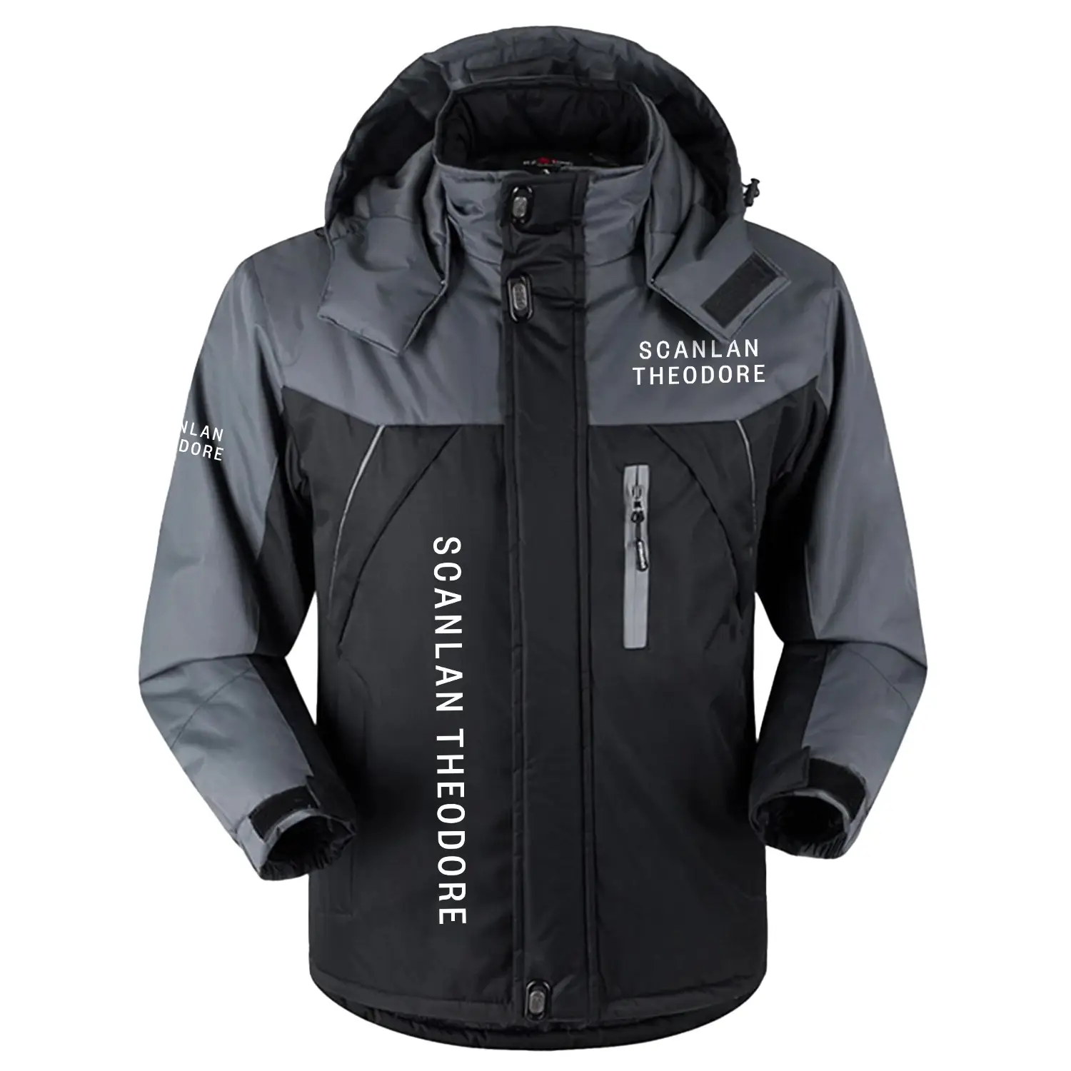 Scanlan Theodore Exclusive Logo Outdoor Charging Suit Slim Fit Plush Waterproof Windproof Jacket Detachable Hood OUASPCS2705STZ - Scanlan Theodore Jacket