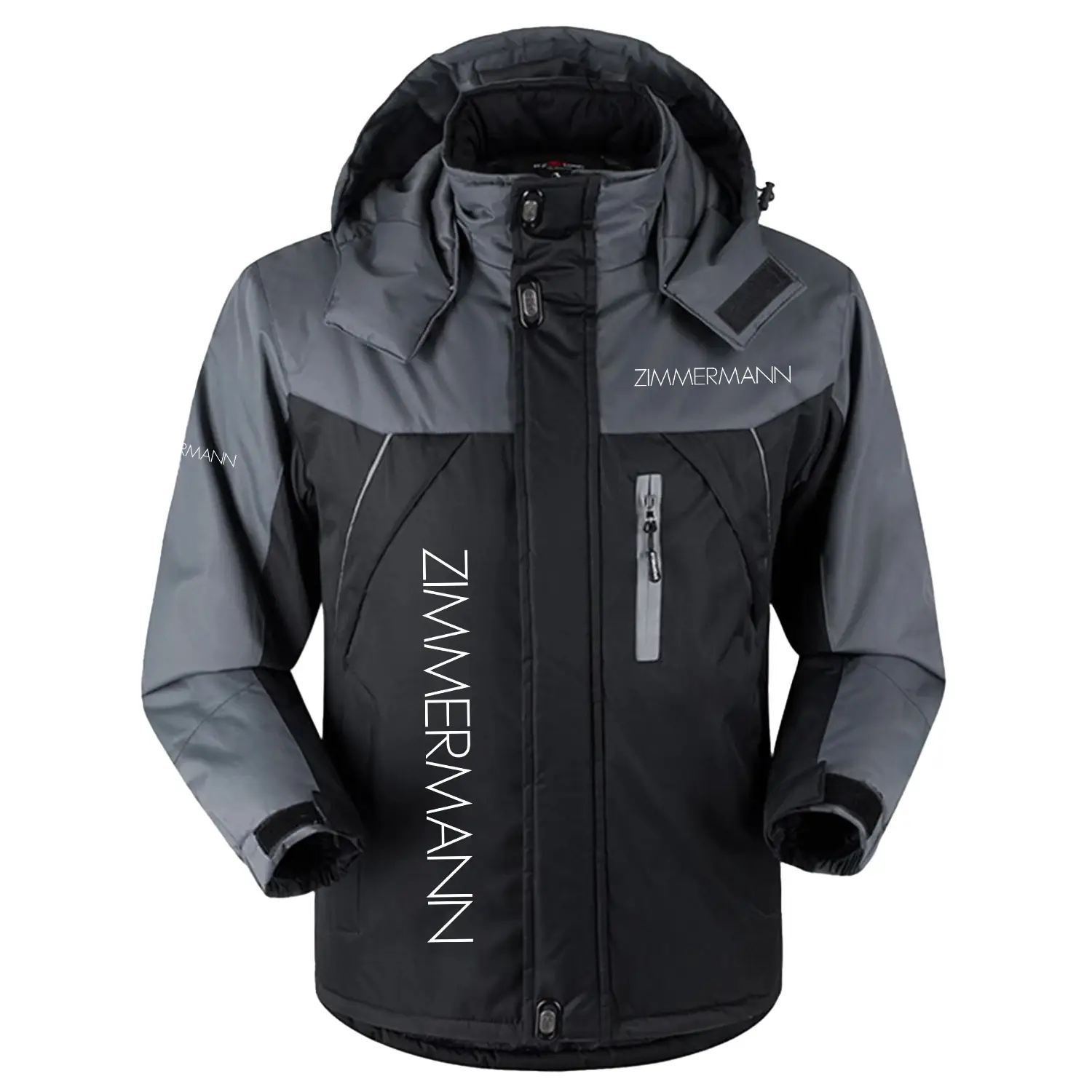 Zimmermann Exclusive Logo Outdoor Charging Suit Slim Fit Plush Waterproof Windproof Jacket Detachable Hood OUASPCS2705ZMZ - Zimmermann Jacket