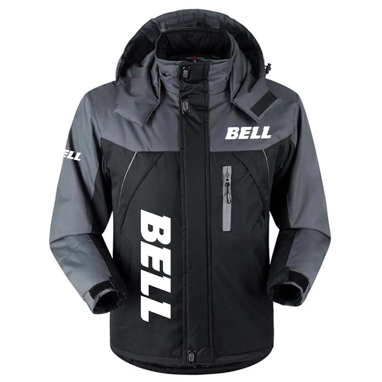 Bell Equipment Exclusive Logo Outdoor Charging Suit Slim Fit Plush Waterproof Windproof Jacket Detachable Hood OUFAPCS0819BQZ - Bell Equipment Gift