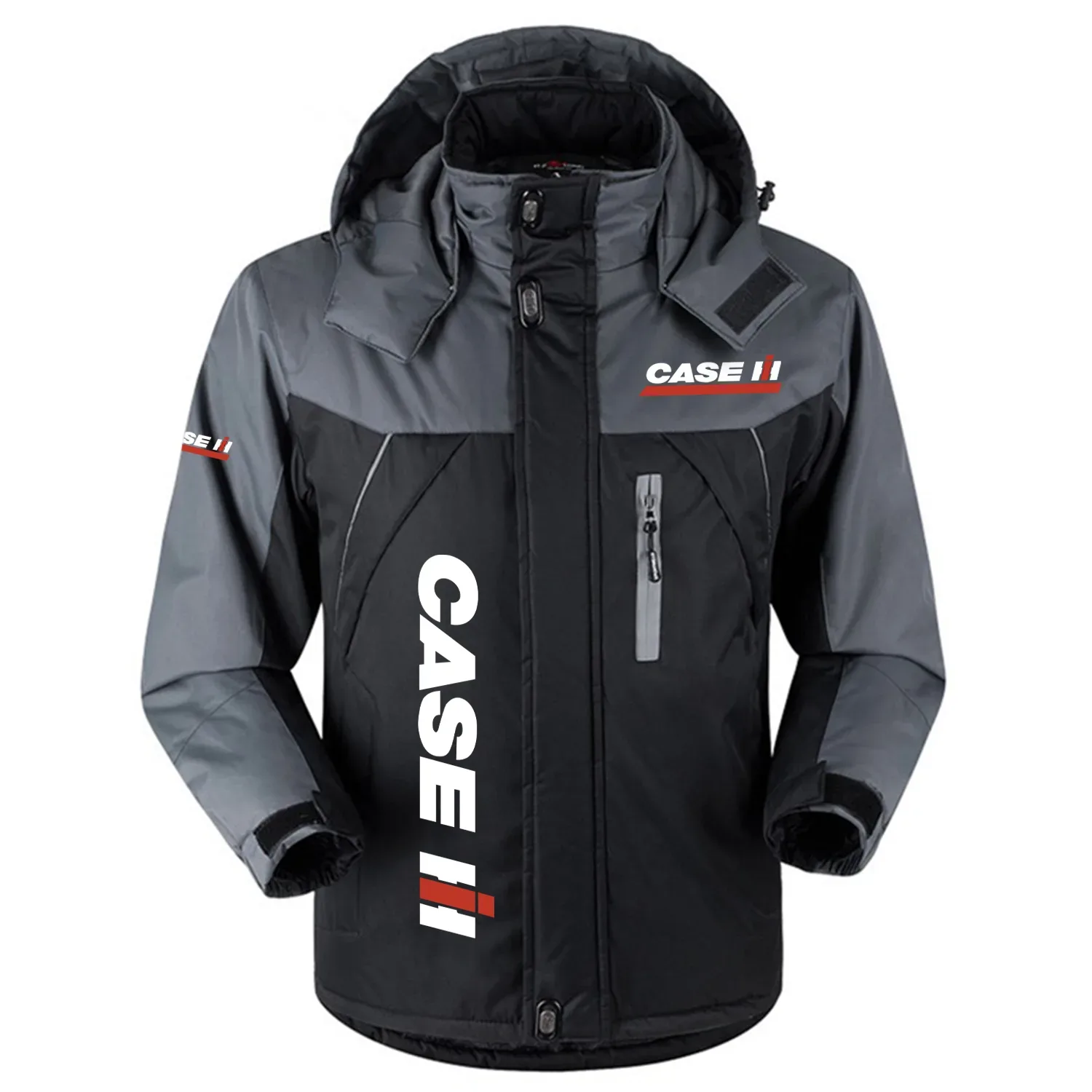 Case IH Exclusive Logo Outdoor Charging Suit Slim Fit Plush Waterproof Windproof Jacket Detachable Hood OUFAPCS0819CIZ - Case IH Gift