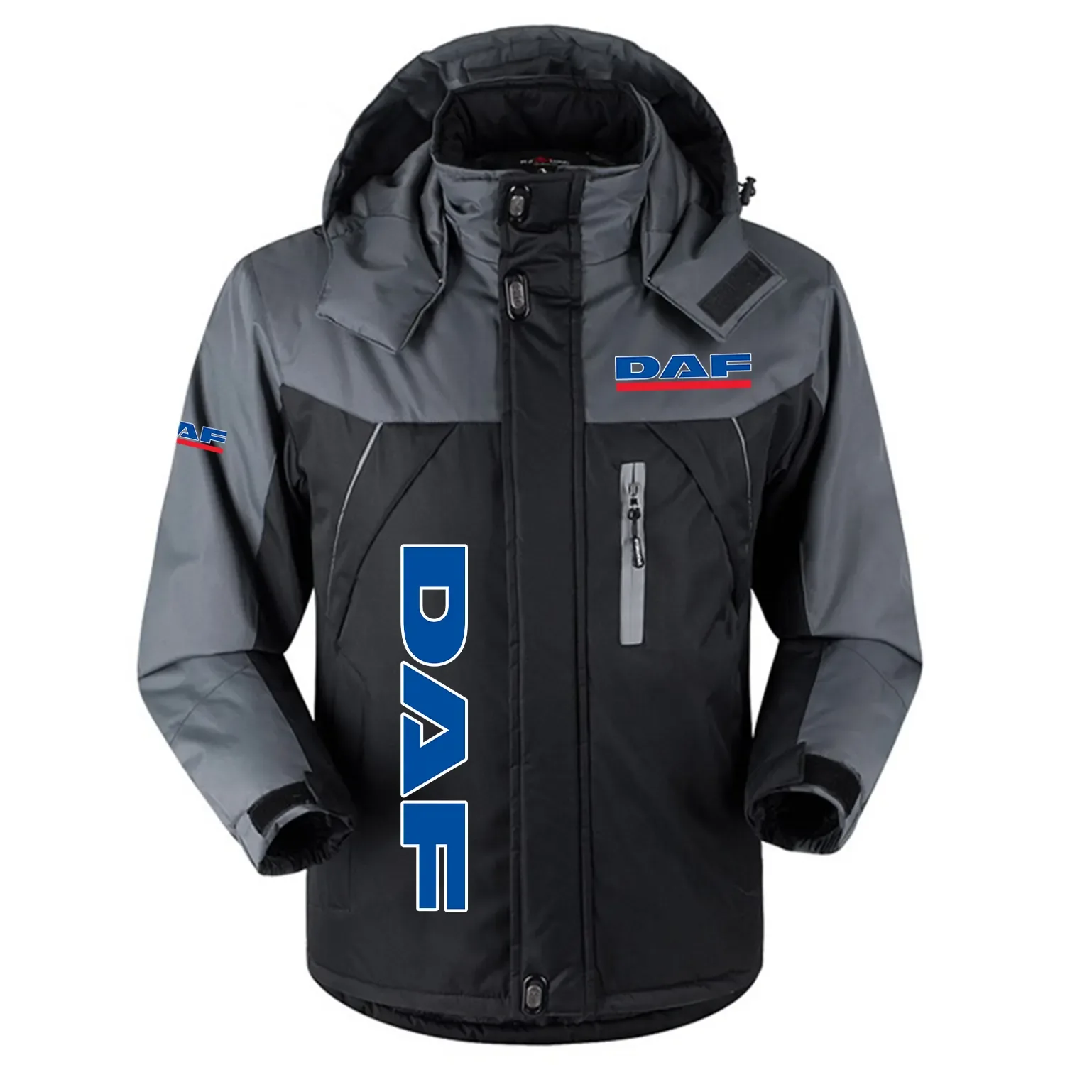 DAF Trucks Exclusive Logo Outdoor Charging Suit Slim Fit Plush Waterproof Windproof Jacket Detachable Hood OUFAPCS0819DAZ - DAF Trucks Gift