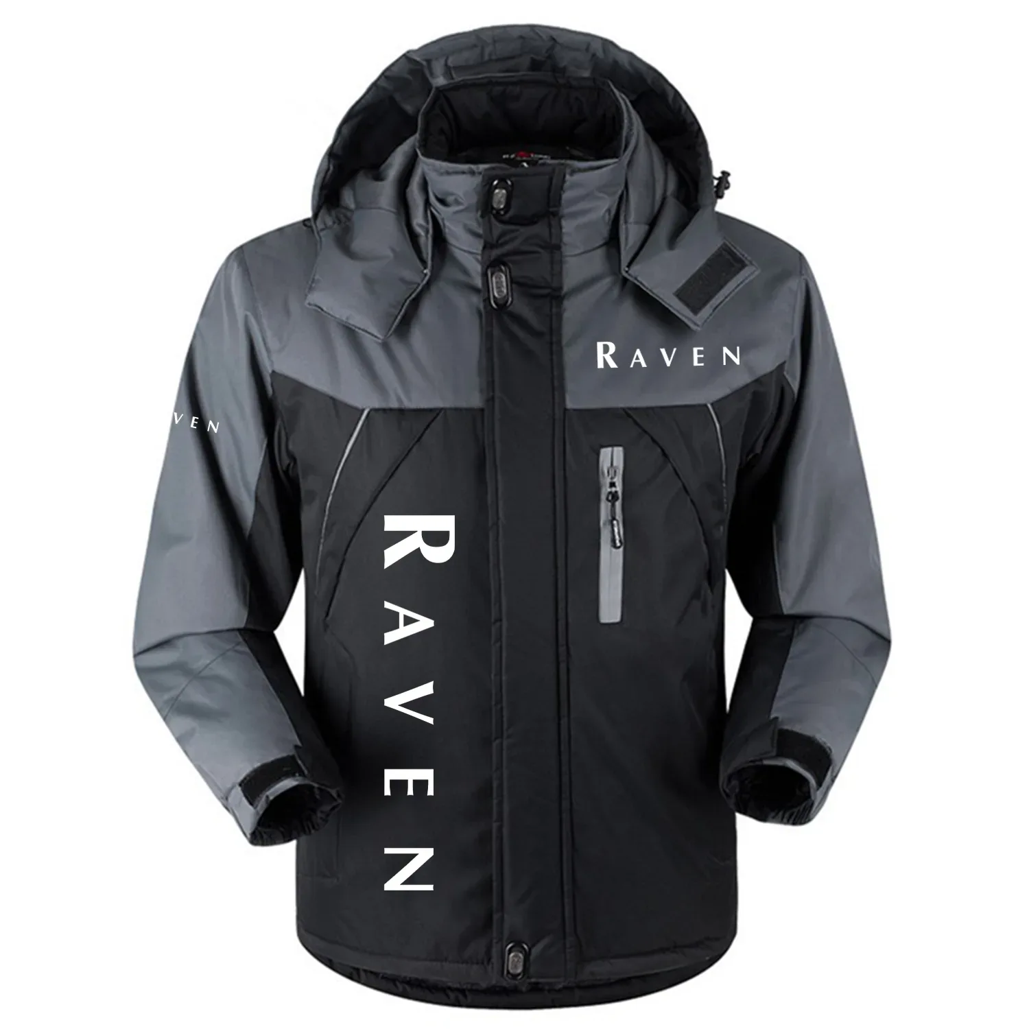 Raven Industries Exclusive Logo Outdoor Charging Suit Slim Fit Plush Waterproof Windproof Jacket Detachable Hood OUFAPCS0819RIZ - Raven Industries Gift