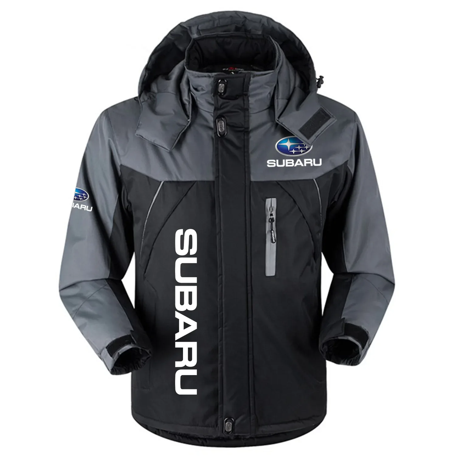 Subaru Exclusive Logo Outdoor Charging Suit Slim Fit Plush Waterproof Windproof Jacket Detachable Hood OUFAPCS0819SUZ - Subaru Gift