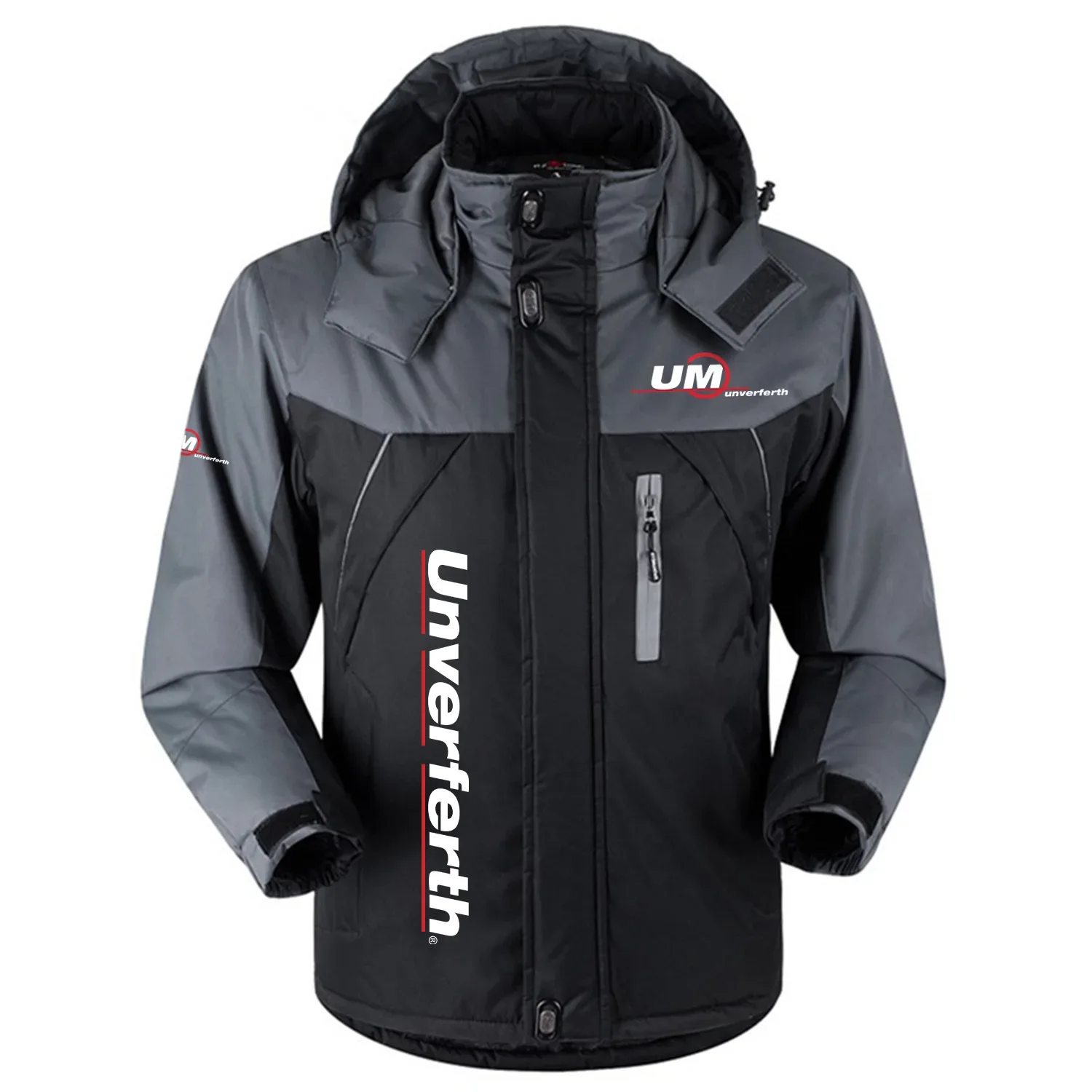 Unverferth Exclusive Logo Outdoor Charging Suit Slim Fit Plush Waterproof Windproof Jacket Detachable Hood OUFAPCS0819UFZ - Unverferth Gift