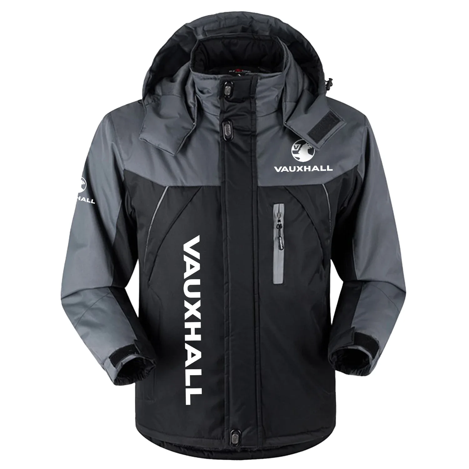 Vauxhall Exclusive Logo Outdoor Charging Suit Slim Fit Plush Waterproof Windproof Jacket Detachable Hood OUFAPCS2905VXZ - Vauxhall Jacket