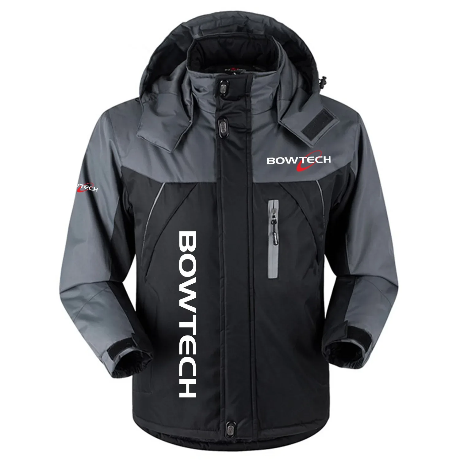 Bowtech Exclusive Logo Outdoor Charging Suit Slim Fit Plush Waterproof Windproof Jacket Detachable Hood OUHUPCS0815BOZ - Bowtech Jacket