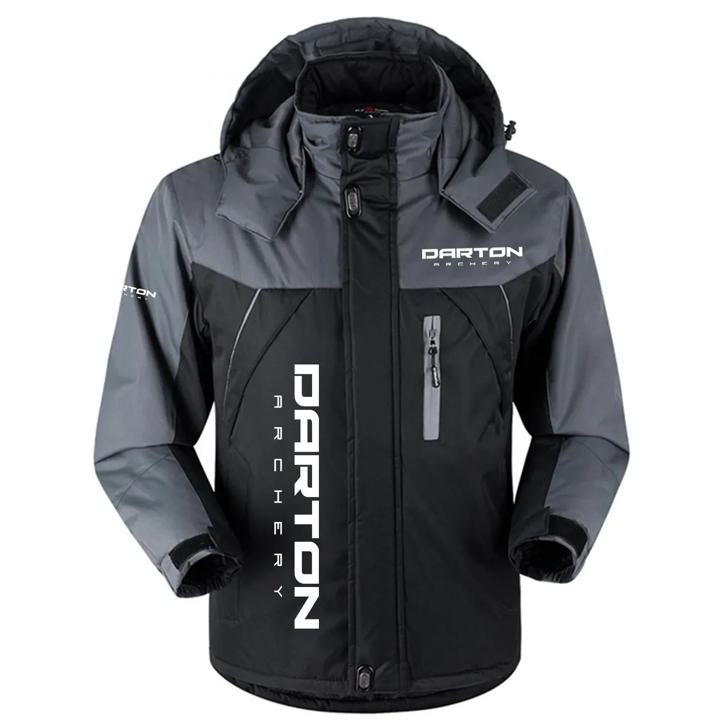 Darton Archery Exclusive Logo Outdoor Charging Suit Slim Fit Plush Waterproof Windproof Jacket Detachable Hood OUHUPCS0815DTZ - Darton Archery Jacket