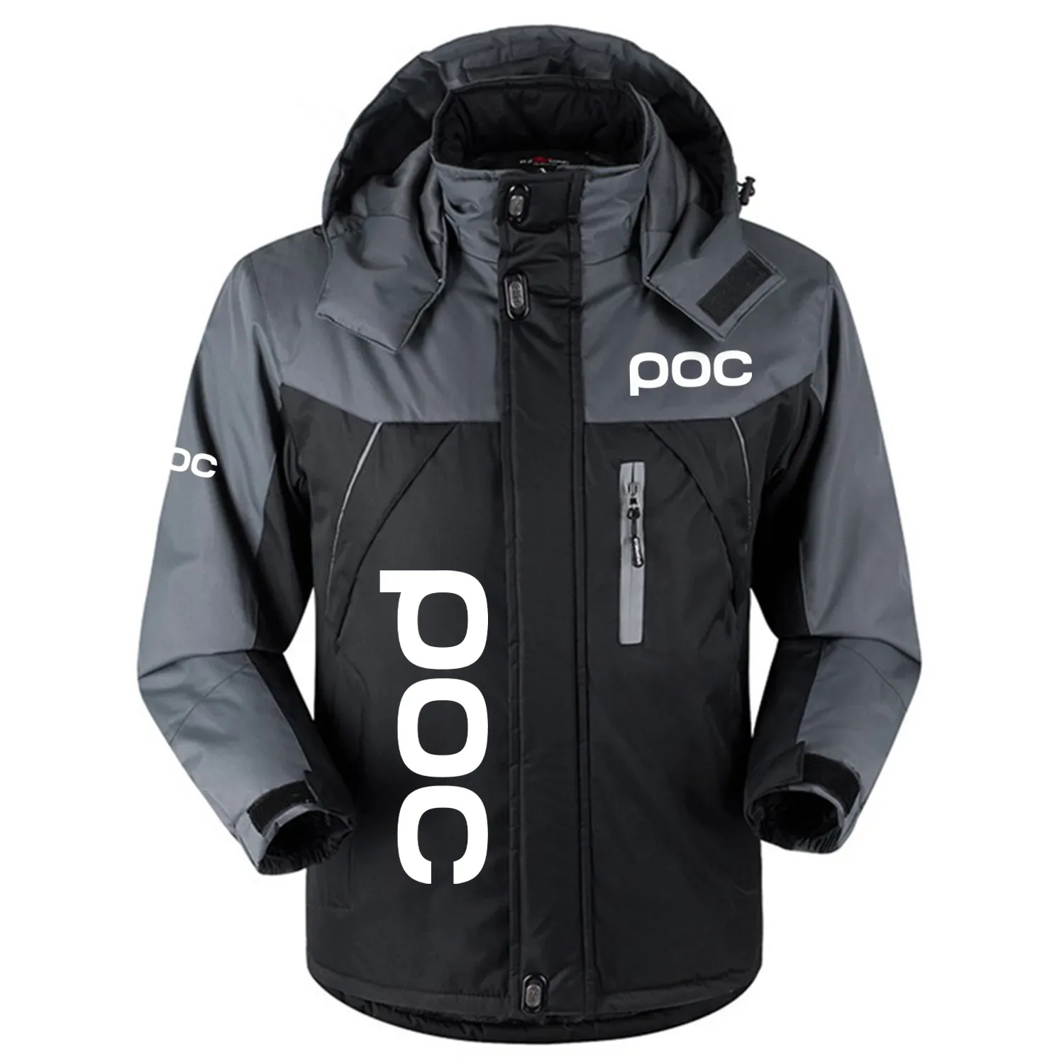 POC Exclusive Logo Outdoor Charging Suit Slim Fit Plush Waterproof Windproof Jacket Detachable Hood OUSKPCS0820POZ - POC Gift