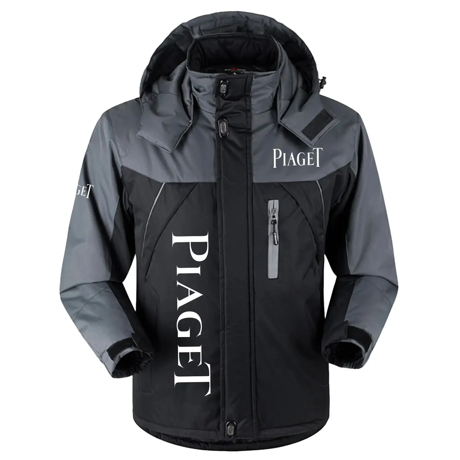 Piaget Exclusive Logo Outdoor Charging Suit Slim Fit Plush Waterproof Windproof Jacket Detachable Hood OUWCPCS0805PGZ - Piaget Jacket