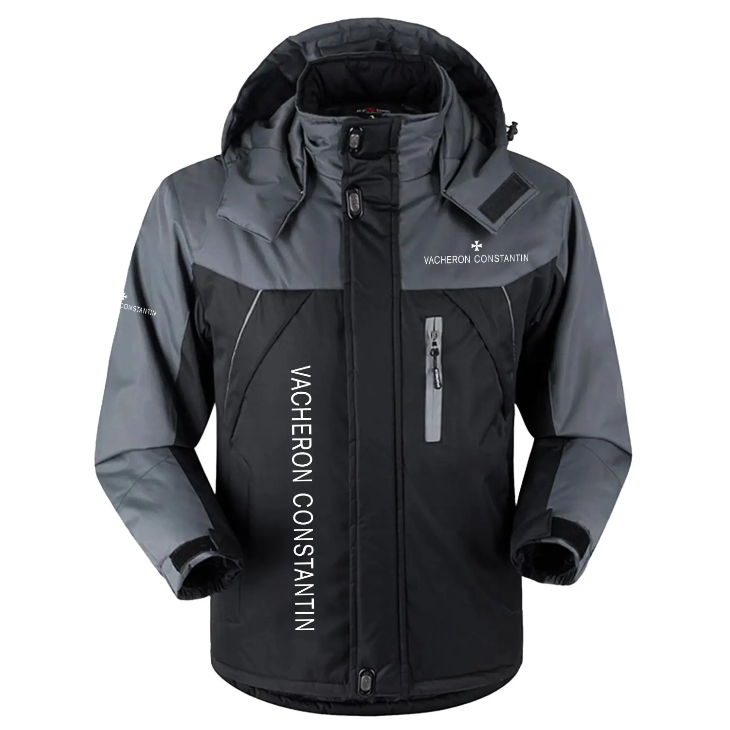 Vacheron Constantin Exclusive Logo Outdoor Charging Suit Slim Fit Plush Waterproof Windproof Jacket Detachable Hood OUWCPCS0805VCZ - Vacheron Constantin Jacket
