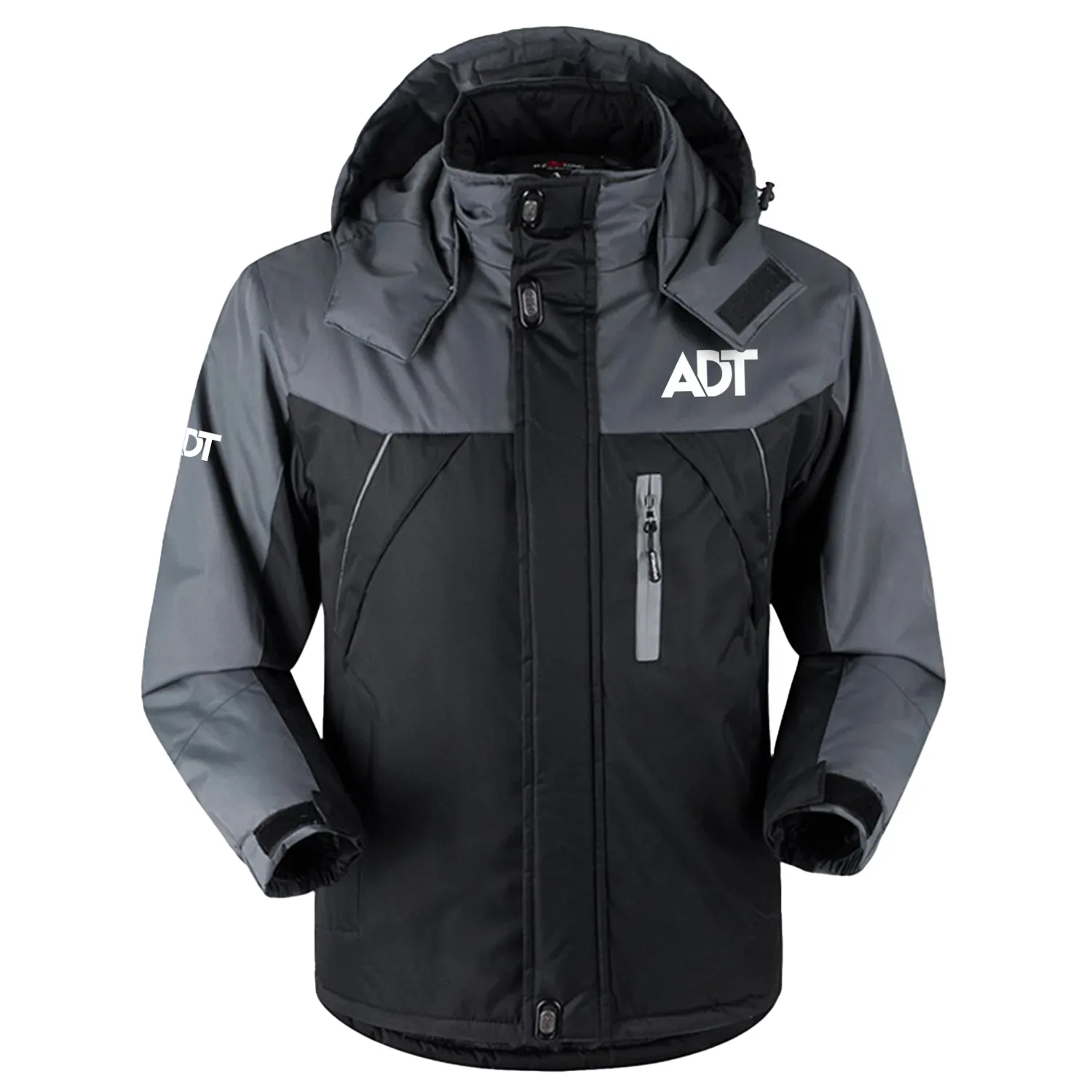 ADT Exclusive Logo Outdoor Charging Suit Slim Fit Plush Waterproof Windproof Jacket Detachable Hood TOTTPCS1012ADZ - ADT Jacket