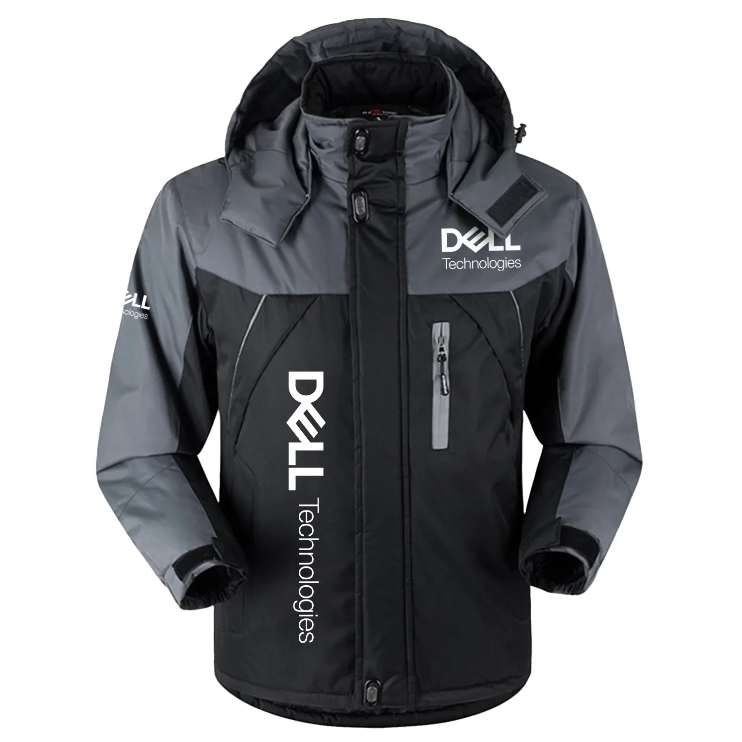 Dell Technologies Exclusive Logo Outdoor Charging Suit Slim Fit Plush Waterproof Windproof Jacket Detachable Hood TOTTPCS1012DEZ - Dell Technologies Jacket