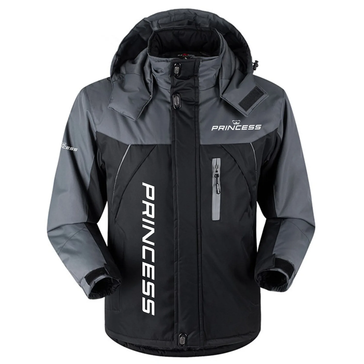 Princess Yachts Exclusive Logo Outdoor Charging Suit Slim Fit Plush Waterproof Windproof Jacket Detachable Hood TTPDPCS2409PYZ - Princess Yachts Jacket