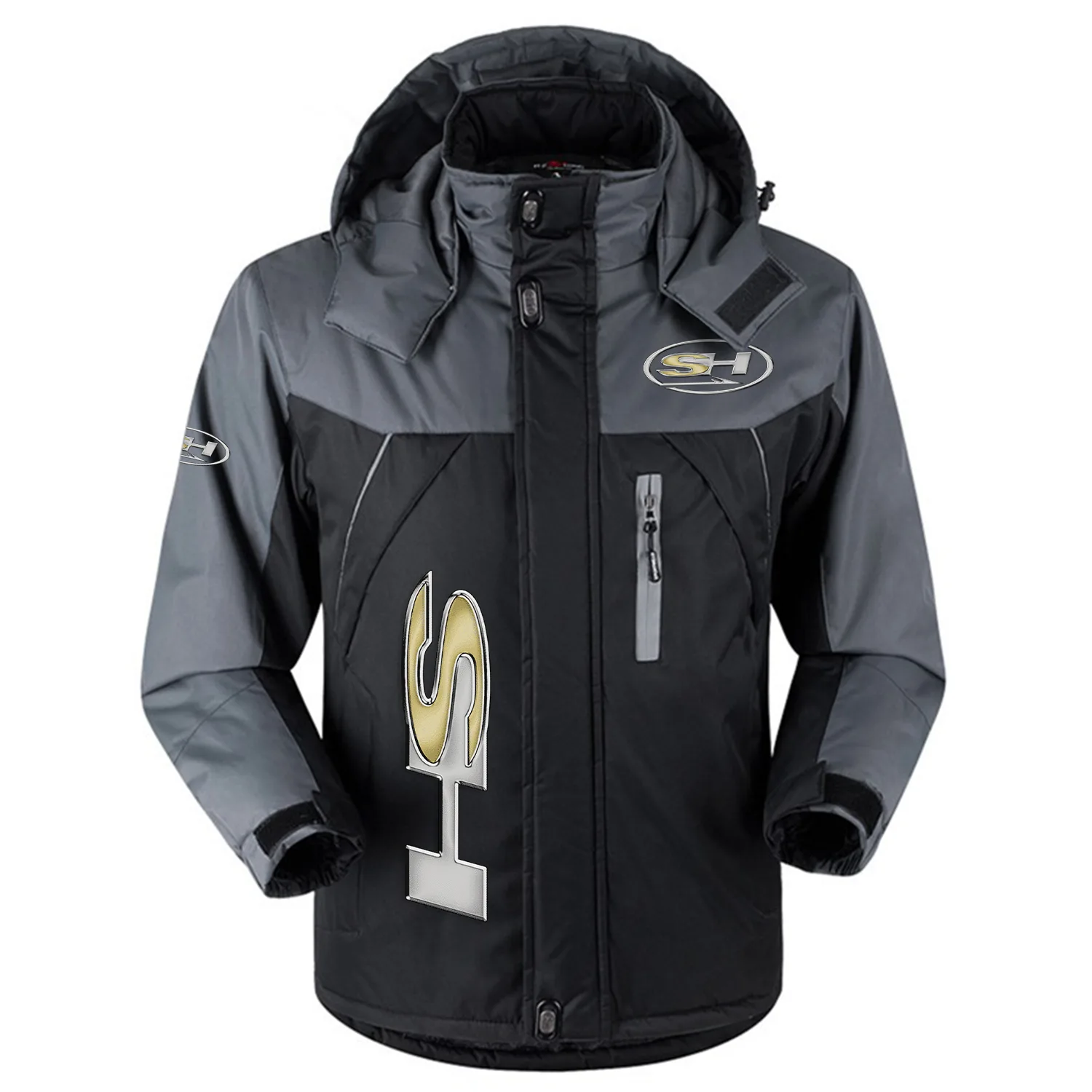 Sea Hunt Exclusive Logo Outdoor Charging Suit Slim Fit Plush Waterproof Windproof Jacket Detachable Hood TTPDPCS2409SEZ - Sea Hunt Jacket