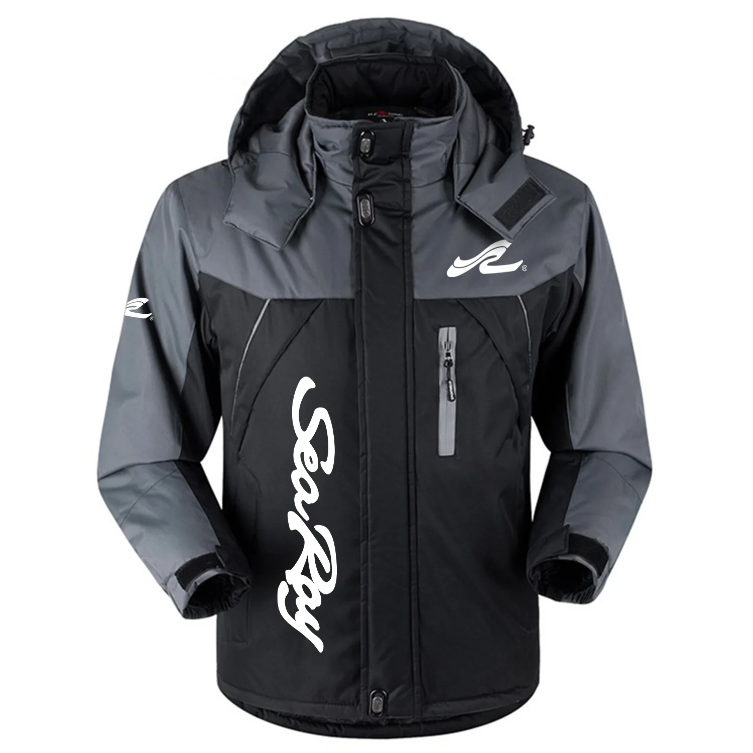 Sea Ray Exclusive Logo Outdoor Charging Suit Slim Fit Plush Waterproof Windproof Jacket Detachable Hood TTPDPCS2409SYZ - Sea Ray Jacket